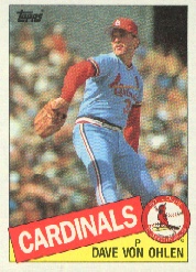 1985 Topps Baseball Cards      177     Dave Von Ohlen